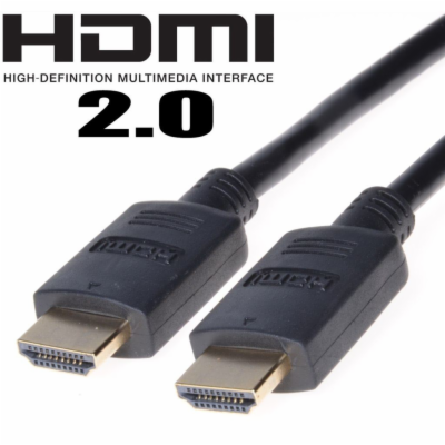 PremiumCord HDMI 2.0 High Speed+Ethernet, zlacené konekto...