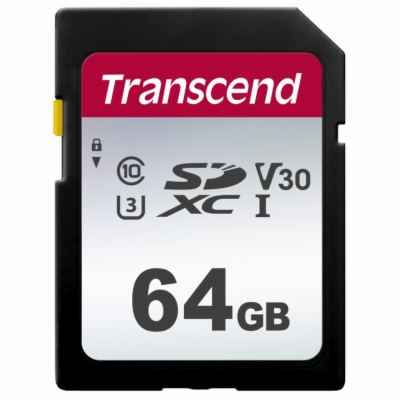 TRANSCEND SDXC karta 64GB 300S, UHS-I U3 V10 (R:100/W:25 ...