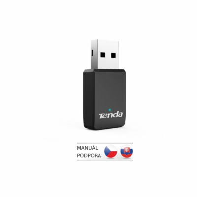 Tenda U9 WiFi AC650 USB Adapter, 633 Mb/s (433 + 200 Mb/s...