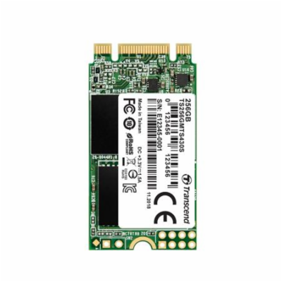 TRANSCEND Industrial SSD MTS430S 256GB, M.2 2242, SATA II...