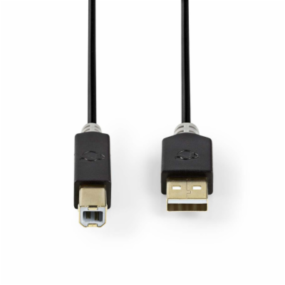 Nedis CCBW60100AT20 - USB 2.0 kabel | A Zástrčka - B Zást...