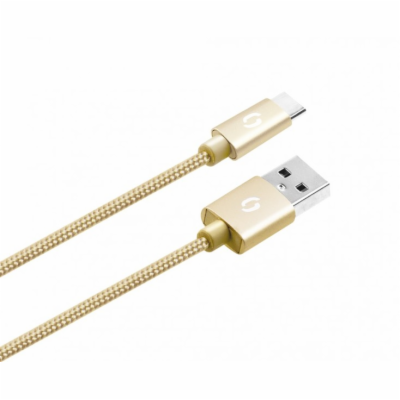 ALIGATOR PREMIUM Datový kabel 2A, USB-C zlatý