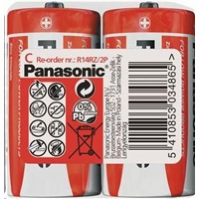 PANASONIC Zinkouhlíkové baterie Red Zinc R14RZ/2P C 1,5V ...