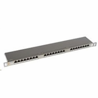 Solarix Patch panel  24xRJ45 CAT5E STP s vyvazovací lišto...