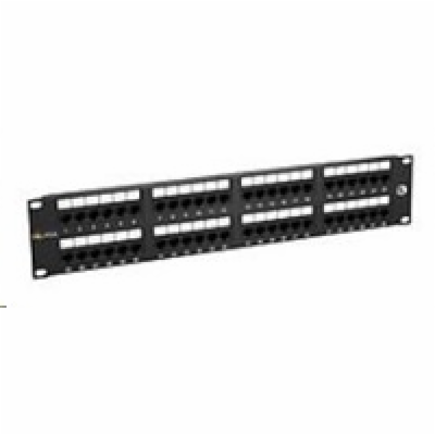 Solarix 19" Patch panel 48 x RJ45 CAT5E UTP 150 MHz černý...