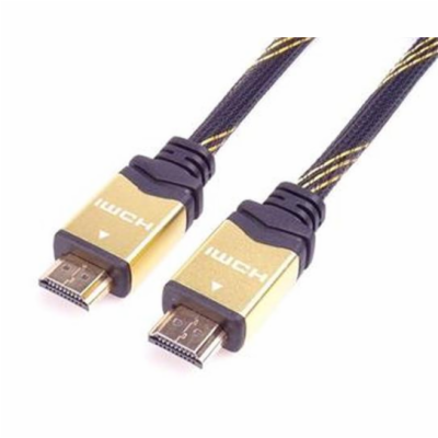 PremiumCord HDMI 2.0 High Speed + Ethernet kabel HQ, zlac...