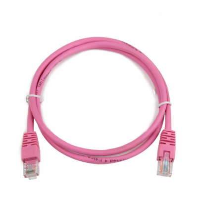 GEMBIRD kabel patchcord Cat5e UTP 3m, růžový