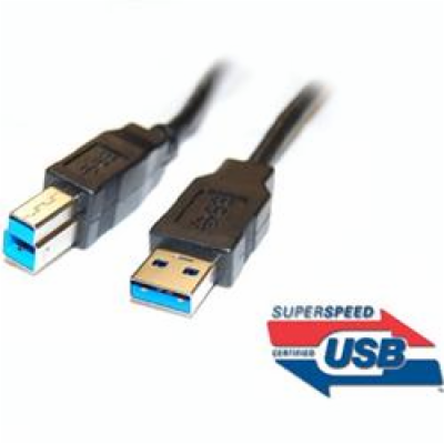 PREMIUMCORD Kabel USB3.0 propojovací A-B, Super-speed 5Gb...