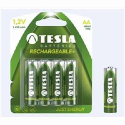 Tesla AA RECHARGEABLE+ nabíjecí Ni-MH 2450 mAh, 4 ks 