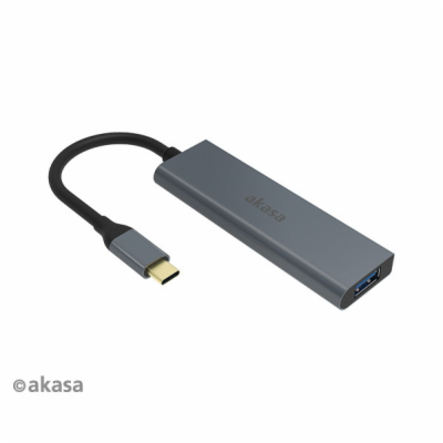 AKASA Hub USB-C 4x USB 3.0 port, Aluminium