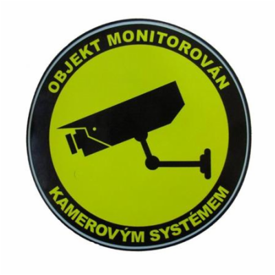 OPTIX Hikvision Samolepka - objekt monitorován kamerovým ...