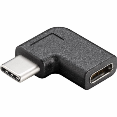 PremiumCord Adaptér USB-C/male - C/female zahnutý 90°