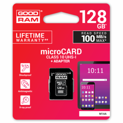 Goodram microSDXC UHS-I 128 GB M1AA-1280R12 GOODRAM memor...