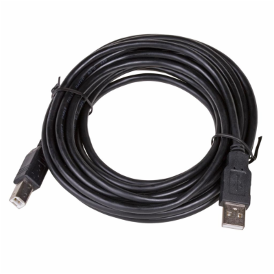 Akyga kabel USB 2.0 A-B 5.0m/černá 