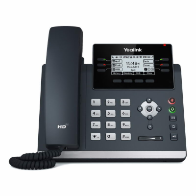 Yealink SIP-T42U SIP telefon, PoE, 2,7" 192x64 LCD, 15 pr...