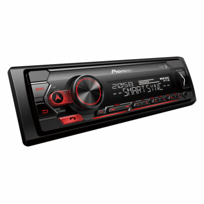 Pioneer MVH-S320BT autorádio s USB a Bluetooth červené