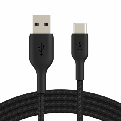 Belkin USB-C kabel, 2m, černý - odolný