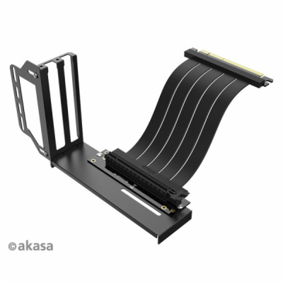 AKASA Riser black Pro, vertikálni VGA držák - AK-CBPE02-2...