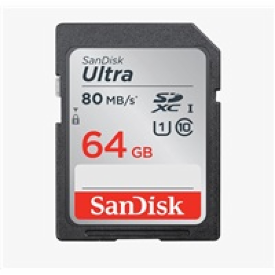 SanDisk SDXC karta 64GB Ultra (100MB/s Class 10 UHS-I)