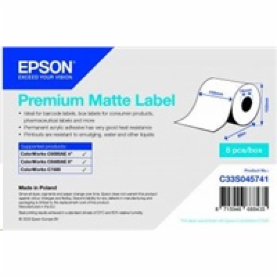 Premium Matte Label Cont.R, 102mm x 60m