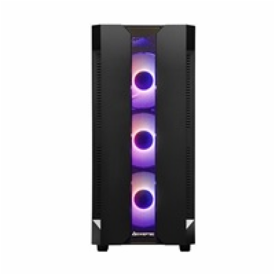 CHIEFTEC skříň Miditower Gaming HUNTER, Black, 4x RGB Rai...