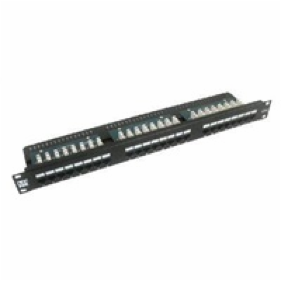 Lynx LX24SL-C6-BK 19" Patch panel LYNX 24port, STP, Cat6,...