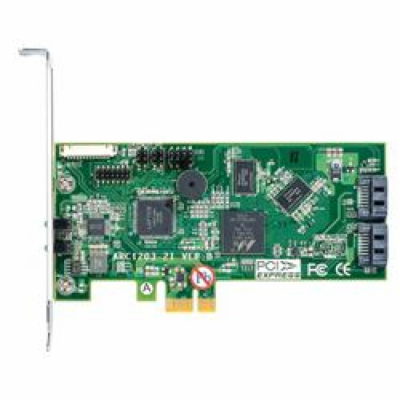 Areca ARC-1203-2I ARECA 2port 6Gb/s SATA PCIe 2.0 x1, RAI...