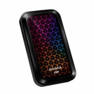 ADATA External SSD 512GB SE770G USB 3.0 černá/žlutá LED RGB