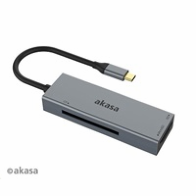 AKASA čtečka karet AK-CR-09BK 3-in-1 (CF, SD, microSD), e...