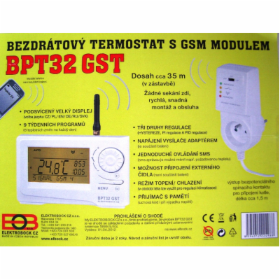 BT32 GST Bezdrátový termostat s GSM modulem