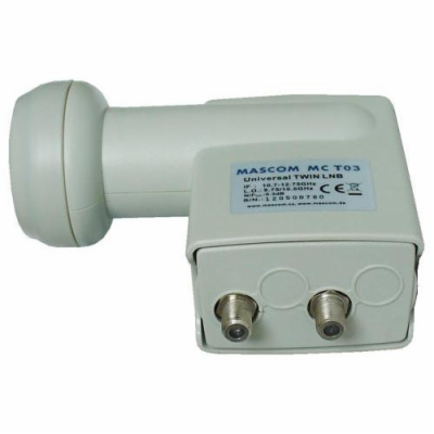 Konvertor LNB MASCOM MC-T02HD TWIN universal