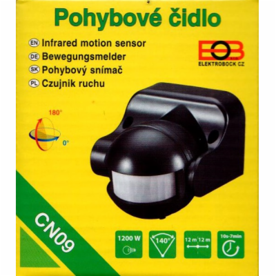 ELEKTROBOCK CN09 černá - Pohybové čidlo