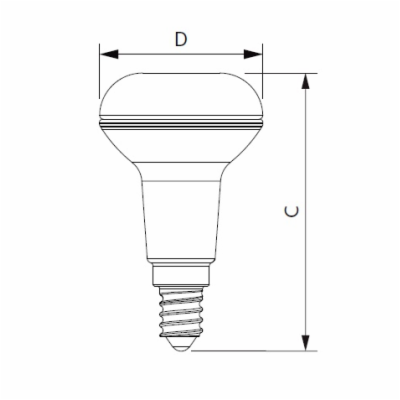 LED žárovka Philips Reflektor R50 2,8W 2700K, E14, teplá ...