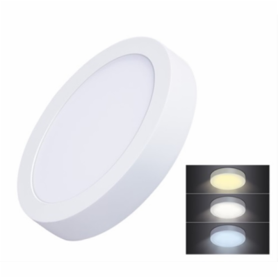 Solight LED mini panel CCT, přisazený, 12W, 900lm, 3000K,...