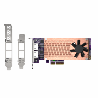 QNAP QM2 series, 2 x PCIe 2280 M.2 SSD slots, PCIe Gen3 x...