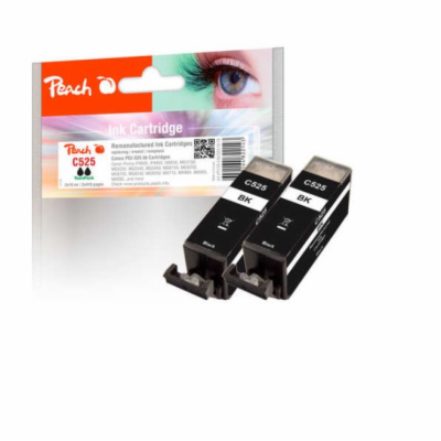 PEACH kompatibilní cartridge Canon PGI-525*2 TwinPack, bl...