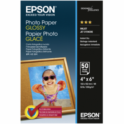 EPSON paper 10x15 - 200g/m2 - 50sheets - photo paper glossy