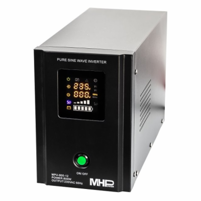 MHPower záložní zdroj MPU-800-12, UPS, 800W, čistý sinus,...