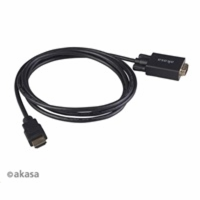 Akasa AK-CBHD26-20BK AKASA - adaptér HDMI na D-sub - 2 m