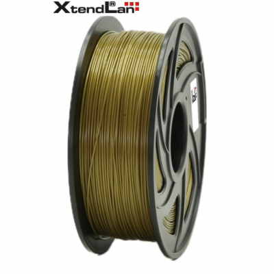 XtendLAN PLA filament 1,75mm bronzové barvy 1kg