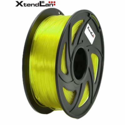 XtendLAN PLA filament 1,75mm průhledný žlutý 1kg