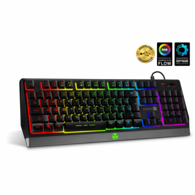 CONNECT IT BATTLE RGB herní klávesnice (CZ+SK verze), ČERNÁ