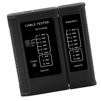 W-Star Tester UTP WS468BK,  RJ45, RJ11, STP, Cat5e, Cat7,...