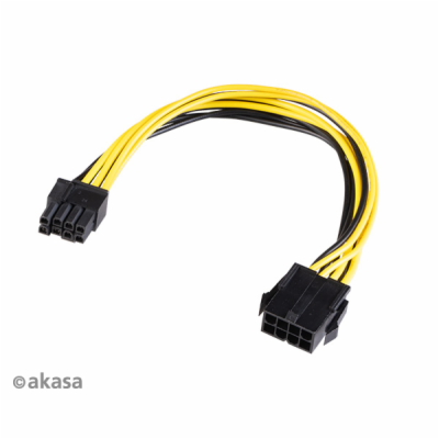 AKASA adaptér 12V ATX 8-Pin to PCIe 6+2 pin Adapter Cable...