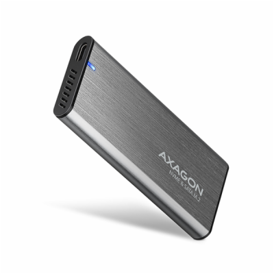 AXAGON EEM2-SG2, USB-C 3.2 Gen 2 - M.2 NVMe & SATA SSD ko...