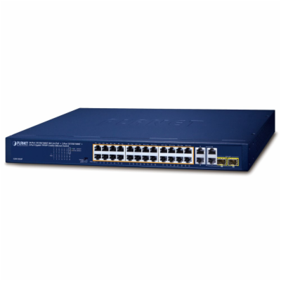 Planet GSW-2824P PoE switch, 26x 1Gb + 2x SFP 1Gb, VLAN, ...