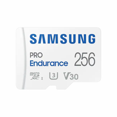 SAMSUNG PRO Endurance MicroSDXC 256GB + SD Adaptér / CL 1...