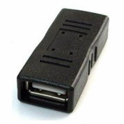 Gembird adaptér - spojka USB 2.0 (F) na USB 2.0 (F), čierny