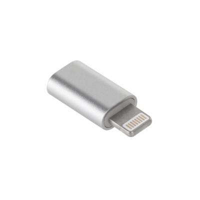 Redukce Micro USB - Lightning GSM1019S Silver