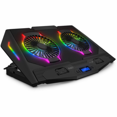 Chladící podložka pro NTB Connect IT NEO RGB do 17" - čer...